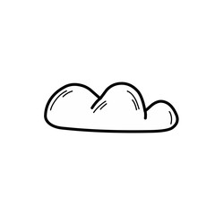 Sticker - hand drawn clouds