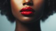 © Intania - Close-up of a woman's mouth with red lipstick