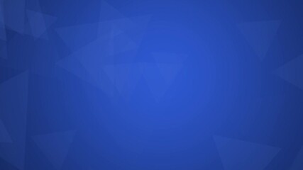 Wall Mural - blue corporate floating triangle background. looping animation for presentation or video wallpaper.