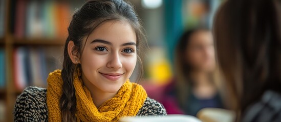 Poster - Young Woman Smiling at the Camera