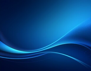 Wall Mural - A smooth, abstract blue background featuring flowing lines and gradient curves, creating a futuristic and sleek design. Ideal for modern digital projects, technology themes, or visual branding.