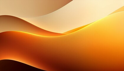 Wall Mural - Abstract background with flowing golden-orange waves, creating a sense of warmth and energy. Perfect for branding, advertising, web design, or digital art projects. 