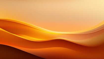 Wall Mural - Abstract background with flowing golden-orange waves, creating a sense of warmth and energy. Perfect for branding, advertising, web design, or digital art projects. 