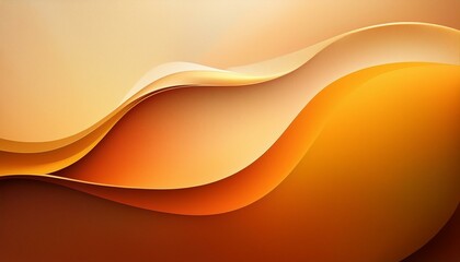 Wall Mural - Abstract background with flowing golden-orange waves, creating a sense of warmth and energy. Perfect for branding, advertising, web design, or digital art projects. 