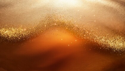 Wall Mural - A soft gradient background transitioning from light beige to warm orange with sparkling textures. Perfect for luxury branding, elegant design, or festive-themed projects.