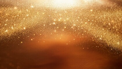 Wall Mural - A soft gradient background transitioning from light beige to warm orange with sparkling textures. Perfect for luxury branding, elegant design, or festive-themed projects.