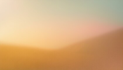 Wall Mural -  A textured abstract background with warm tones resembling a landscape, blending soft orange, pink, and green hues. Perfect for graphic design, web design, or as a backdrop for text and branding.