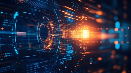 abstract futuristic fade computer technology business background.