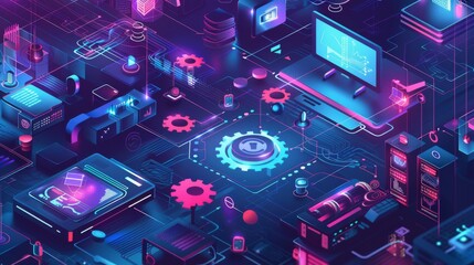 Incident management, business technology concept. Operational excellence in IT operations. Process of efficiently identifying, diagnosing and resolving unexpected problems that occur in IT systems.