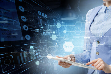 Poster - Social Web Network Background Image