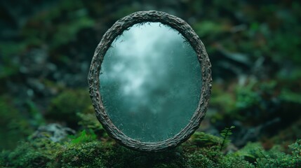 Canvas Print - Enchanted forest mirror