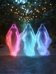 Poster - Ethereal Spirits in the Enchanted Forest