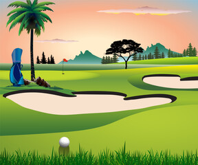 Poster - golf course poster