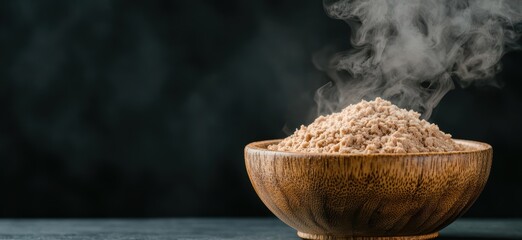 Canvas Print - Steaming bowl of brown sugar