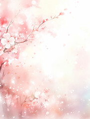 Naklejka na meble 桜の花のある風景　Generative AI	
