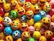 © Danicha - Colorful Emoji Collection Displaying Various Emotions and Expressions for Digital Communication Use