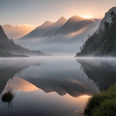 sunrise over the mountains