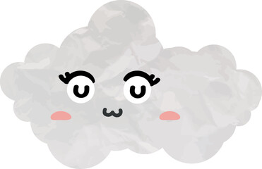 cute cloud paper art