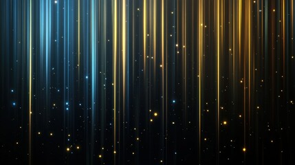 Wall Mural - Golden and Blue Light Streaks Background