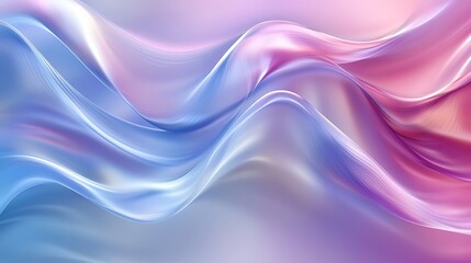 Sticker - Abstract  Wavy Background With Pink and Blue Hues