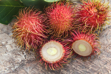 Rambutan fruit or Nephelium lappaceum L is a tropical fruit from the Sapindaceae family. This fruit is widely available in Indonesia