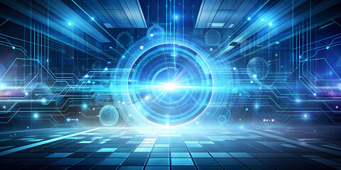 Futuristic abstract background with digital technology elements, technology, abstract, futuristic, background, digital
