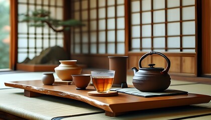 Zen Beauty of Japanese Tea Ceremony: Aesthetic Harmony and Traditions Captured in Artistry