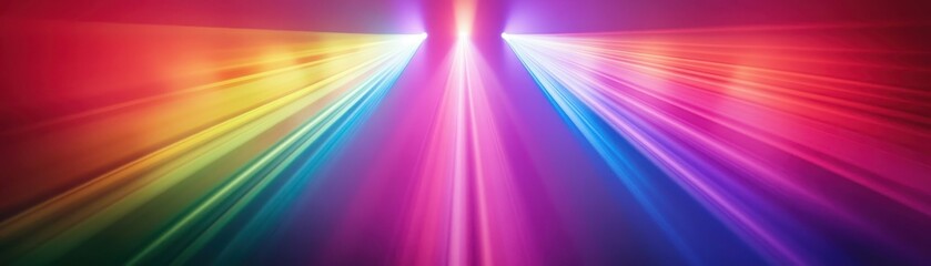 Wall Mural - Vibrant Multicolored Light Beams Creating a Dynamic and Energetic Abstract Background