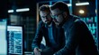 © Sasint - A cybersecurity consultant explaining the importance of regular security patches to a client