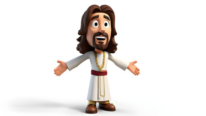 Wall Mural - Jesus cartoon 3D image