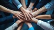 © kongkiat chairat - Group of hands joined together in unity