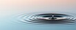 © ParinApril - Serene image of a water droplet creating ripples on a calm surface, showcasing tranquility and natural beauty.