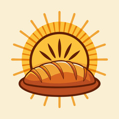 rise shine bakery imagine food vector illustration 