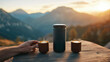© Pimnon - Enjoy the perfect coffee moment in nature with a portable coffee maker. Brew rich, flavorful espresso wherever your adventure takes you, from sunrise to sunset.