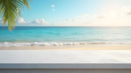 beach with palm trees