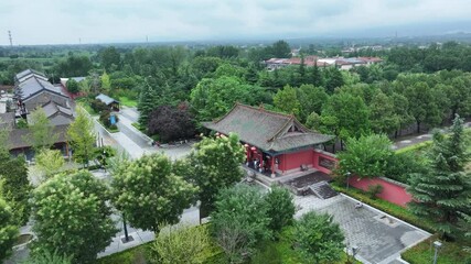 Wall Mural - view of yongle palace in yuncheng,shanx