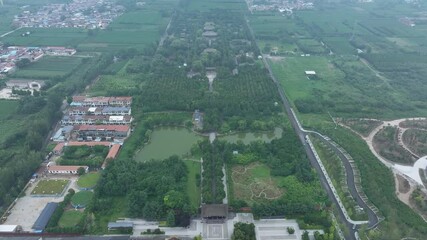 Wall Mural - view of yongle palace in yuncheng,shanx