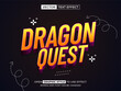 © ika - dragon quest editable text, font effect, 3d text for title