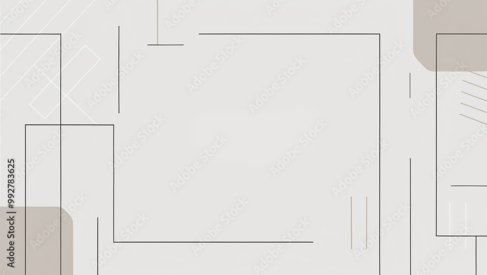 This minimalist background features a clean, light color palette with ...