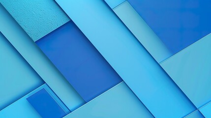 Wall Mural - Blue_minimalist_and_atmospheric_rectangular