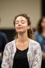 A Mindfulness Workshop Focusing On Mindful Breathing Techniques. Participants Learn Various Breathing Exercises To Calm The Mind