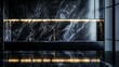 © Hart - Shiny black marble backdrop, contrasting with  luxury