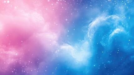 Wall Mural - dreamy blue and pink abstract background