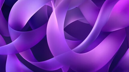 Vibrant purple digital background featuring interwoven curved shapes Illustration