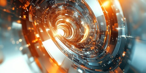 Wall Mural - abstract futuristic fractal background suitable for design and networking applications