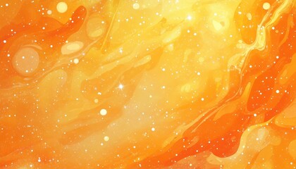 Wall Mural - light orange 2d cartoon texture featuring a starry cosmic background vibrant abstract illustration s