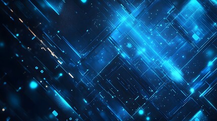 blue geometric shape abstract technology background. 