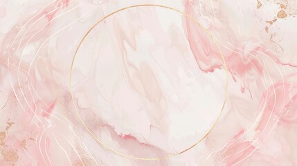 Canvas Print - Abstract pink background with strokes of watercolor paint
