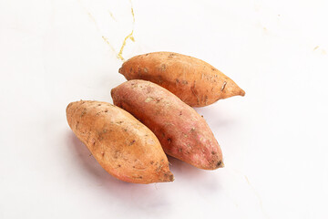 Sticker - Raw ripe sweet potato heap