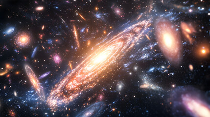 A Breathtaking View of a Massive Galaxy Cluster with Light Bending Around Invisible Gravitational Forces